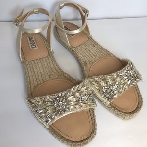 Badgley Mischka Espadrille Sandal size 10